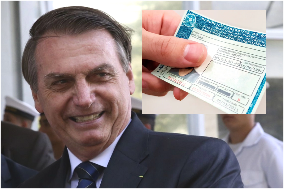 Bolsonaro comemora aprovação de Lei que prolonga validade da CNH: 