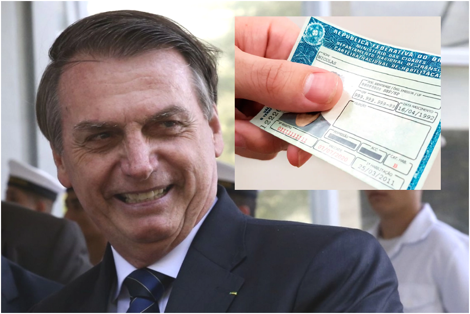 Bolsonaro comemora aprovação de Lei que prolonga validade da CNH: "Menos burocracia"