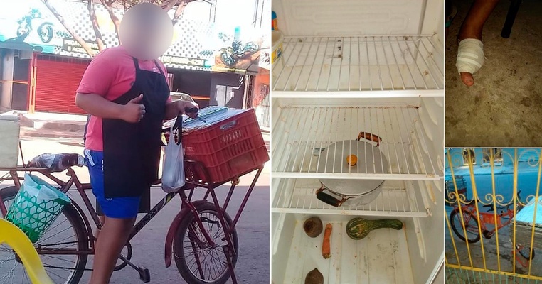 Pandemia: adolescente que vende salgados posta foto da geladeira vazia e pede ajuda