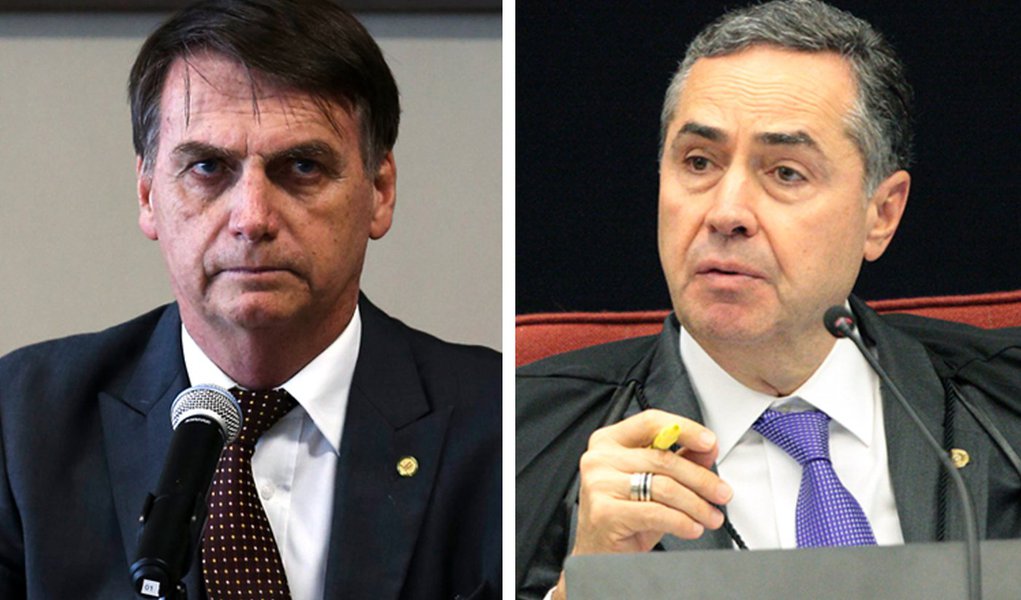 Bolsonaro desabafa: "Falta coragem moral para o Barroso e sobra ativismo judicial"