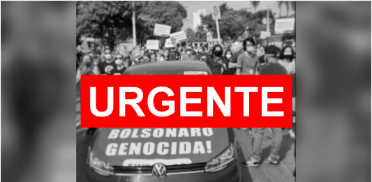 Secretário do PT é preso pela Lei de Segurança Nacional por faixa "Bolsonaro genocida"