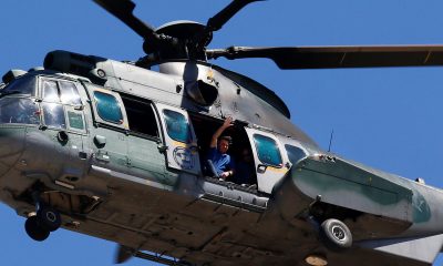 Bolsonaro chama atenção ao sobrevoar a Esplanada de helicóptero na véspera do dia 7