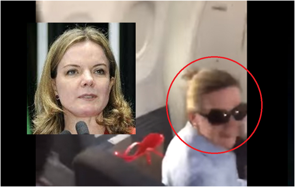 Para desafiar Lula, Internautas resgatam vídeo de Gleisi sendo criticada em avião