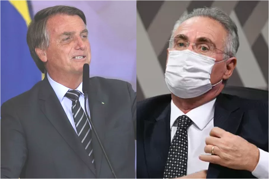 “Não há maracutaia em Brasília que não tenha nome de Renan”, diz Bolsonaro