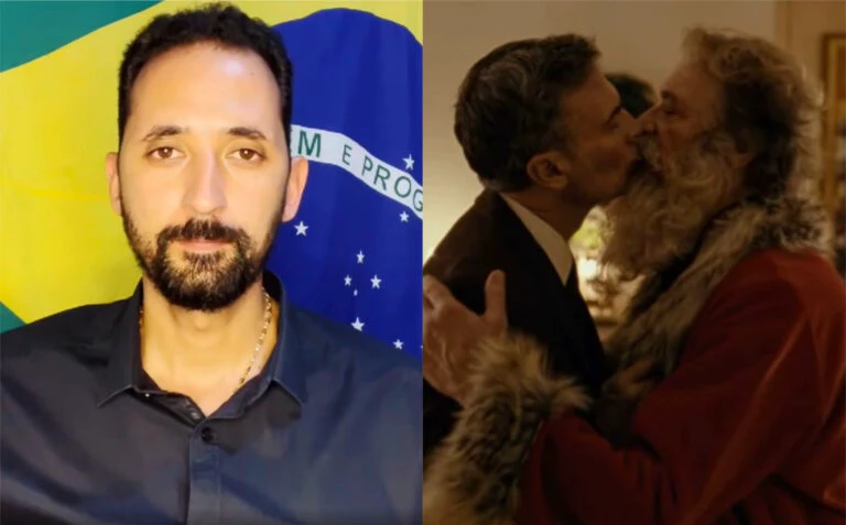 Maurício critica comercial com beijo gay de Papai Noel: "Lixo de meio de comunicação"