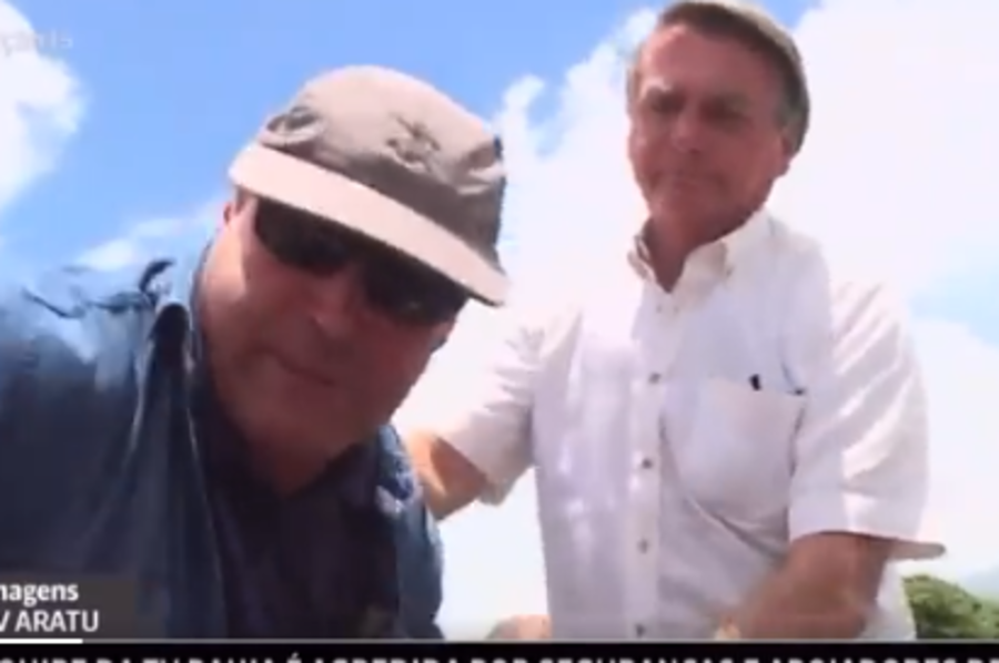 Vídeo: Bolsonaro contém segurança que partiu pra cima de jornalista da Globo
