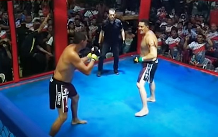 Vídeo: prefeito aceita desafio de ex-vereador e entra na 'porrada' em luta de MMA