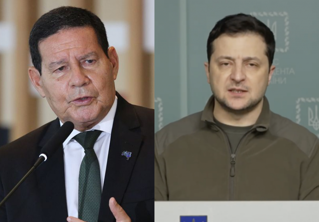 Mourão elogia a reação do presidente da Ucrânia na guerra: "Extremamente capaz"