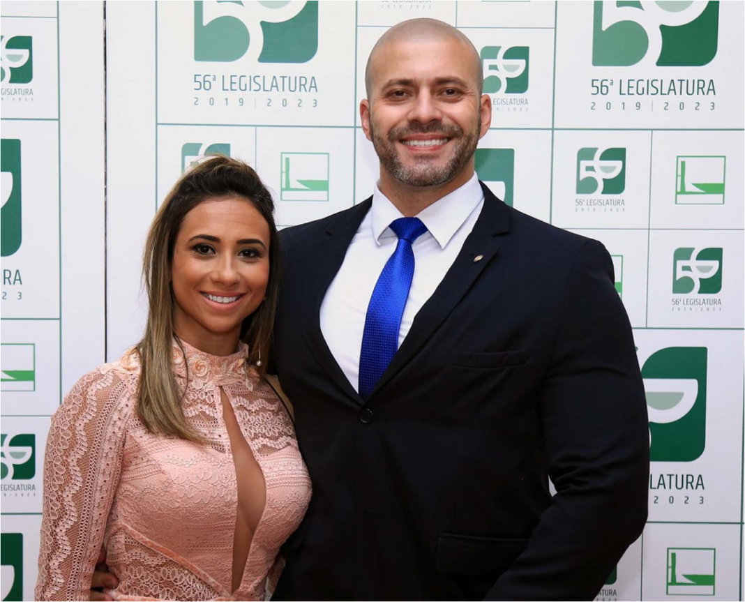 URGENTE: Moraes determina o bloqueio das contas da esposa de Daniel Silveira