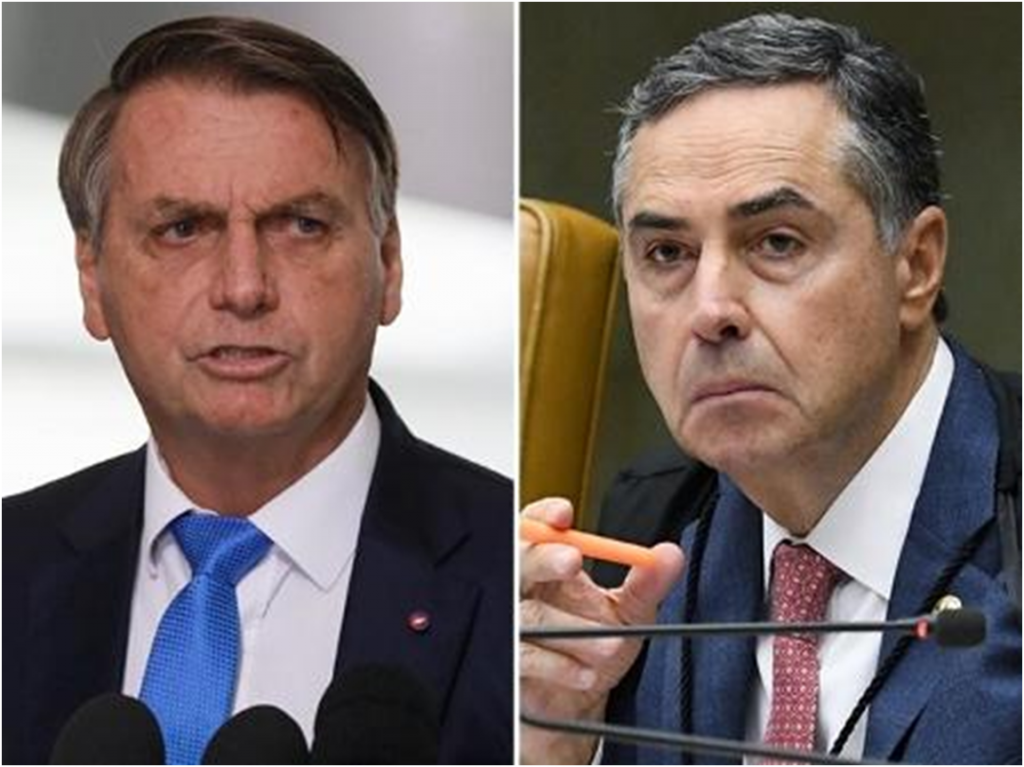 Bolsonaro acusa ministro do STF de ter cometido crime: "Barroso é um criminoso"