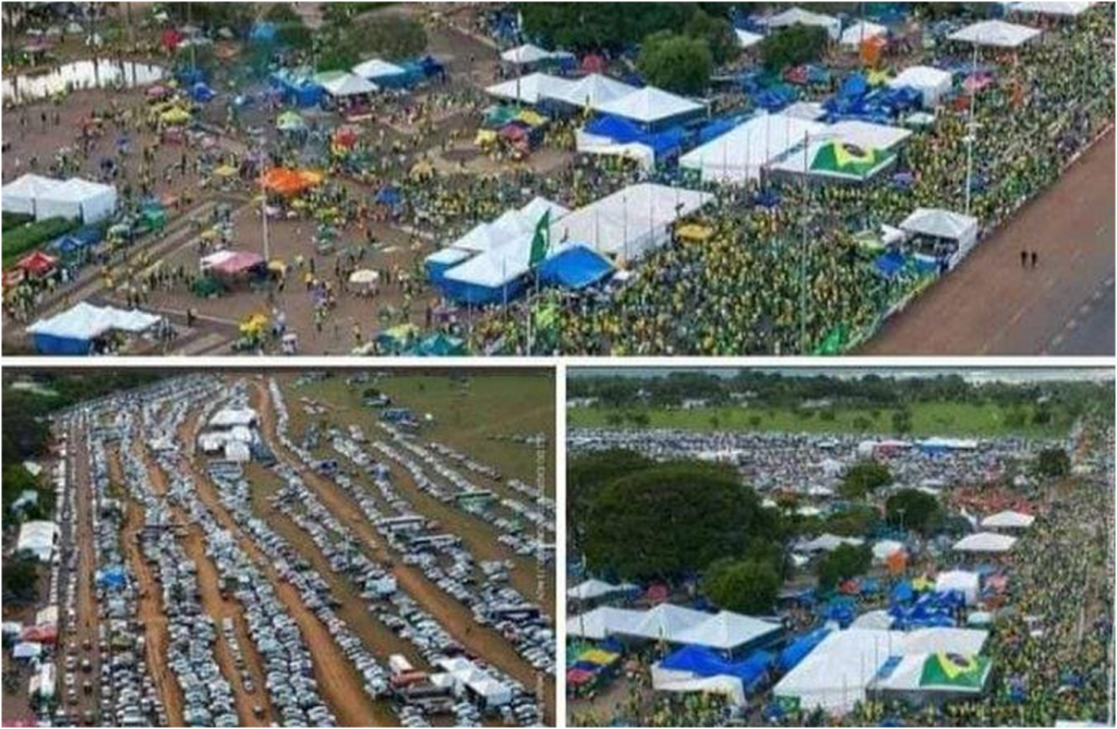 QG de Brasília: imagens impressionantes do acampamento que está virando 'cidade'