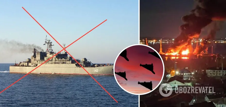 Ucrânia surpreende e destrói grande navio militar de assalto da Rússia