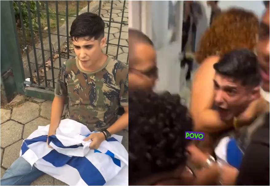 VÍDEO: jovem com bandeira de Israel é hostilizado por alunos em Universidade Federal