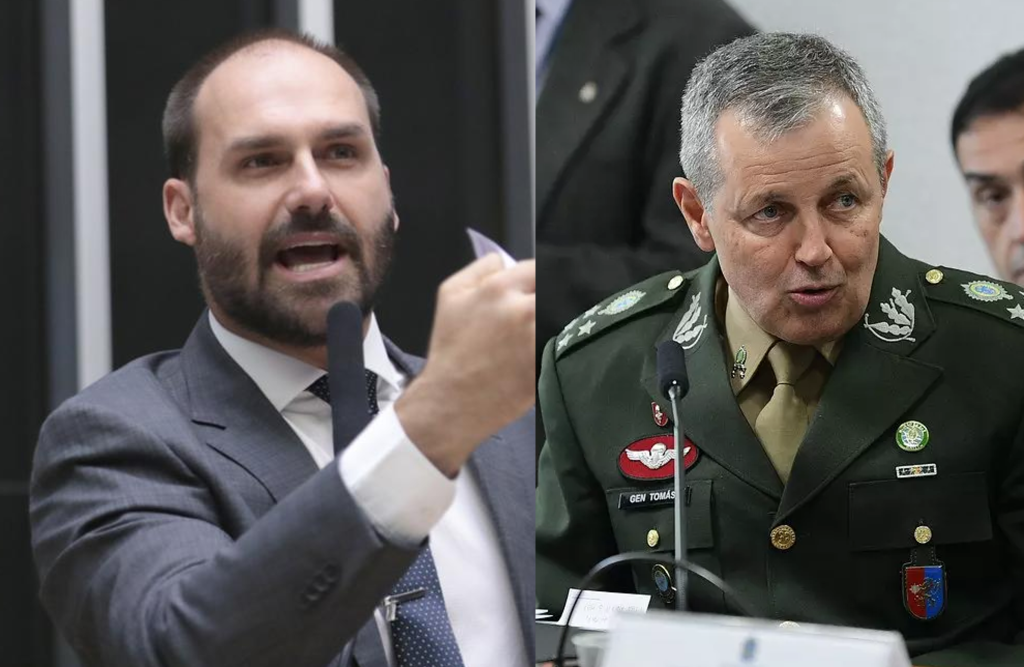 Eduardo critica comandante do Exército: 'Inútil, poderia colocar uma abóbora em seu lugar”