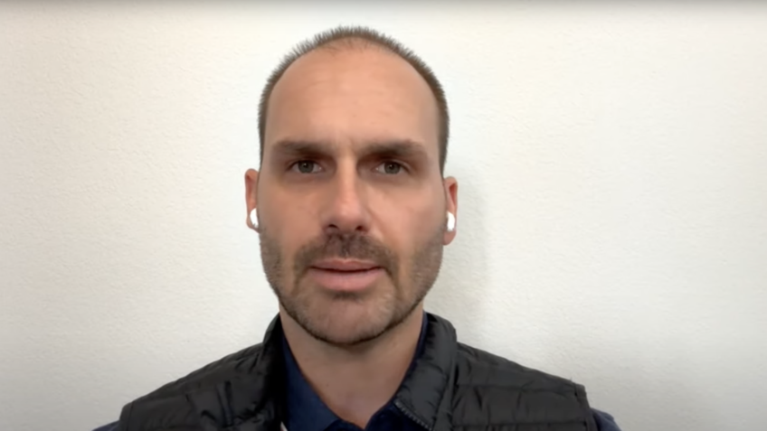 Eduardo Bolsonaro sobre inquérito contra ele no STF: 'A PGR deu mais um tiro no pé'